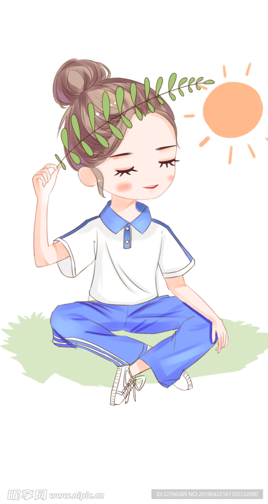 穿校服的小女孩
