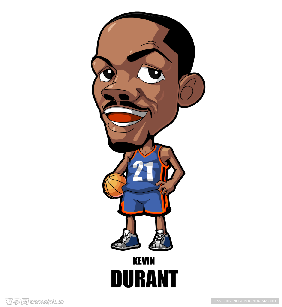 卡通 人物  NBA 球星