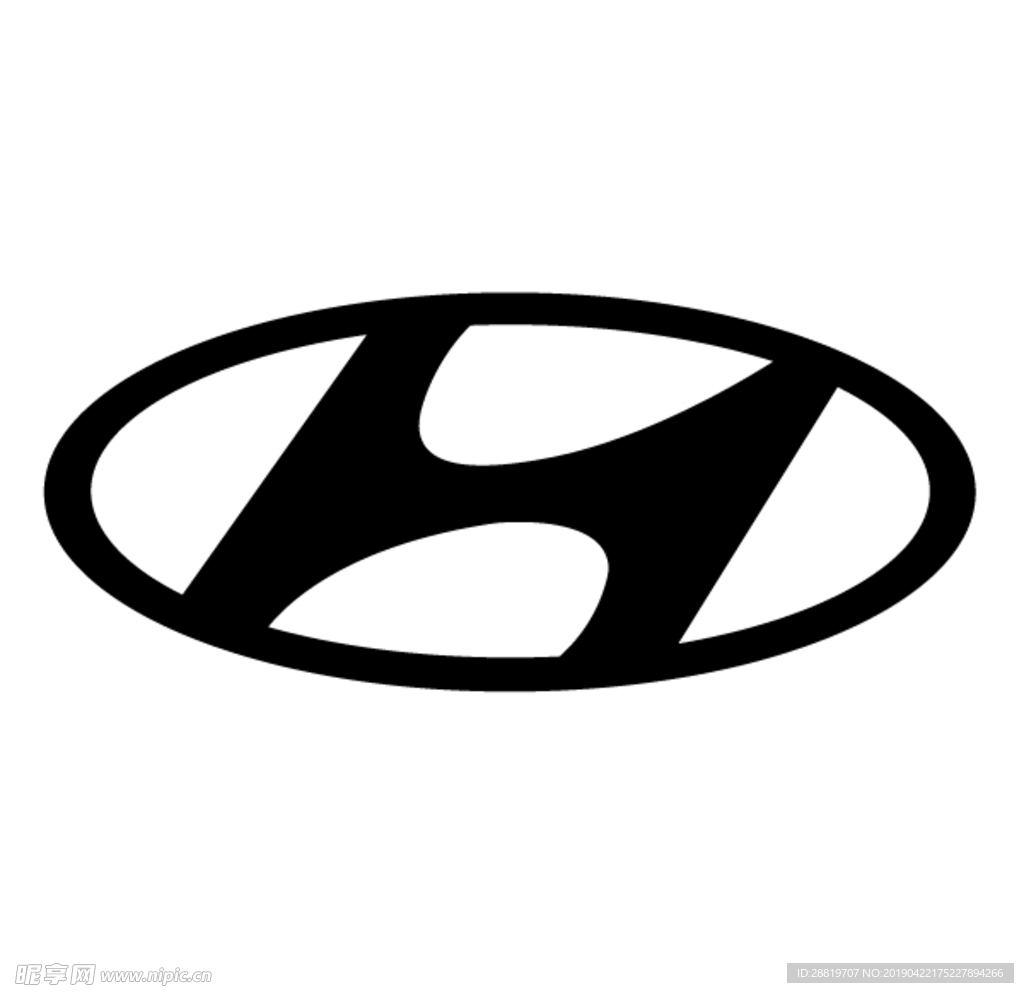 现代汽车品牌车标Logo矢量图