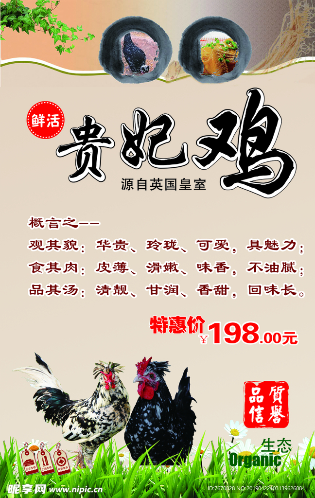 贵妃鸡海报