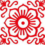 对称矢量花纹