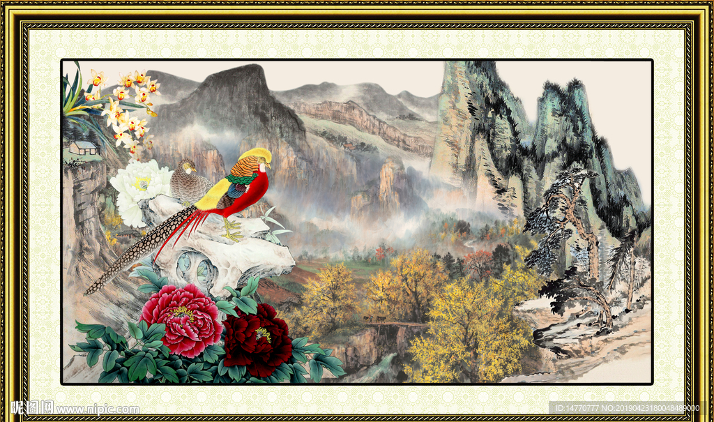 巨幅山水画