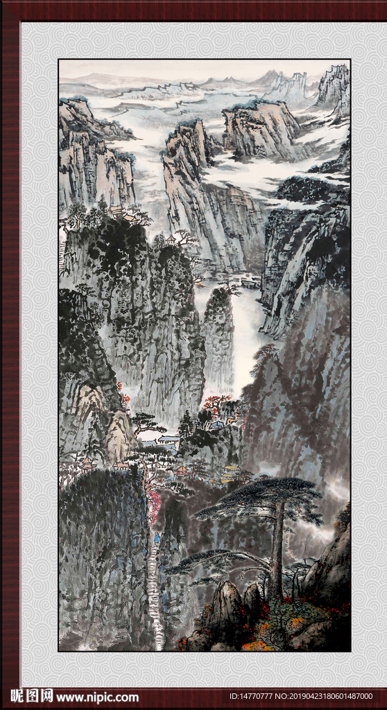 玄关山水画