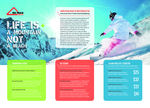滑雪运动三折页