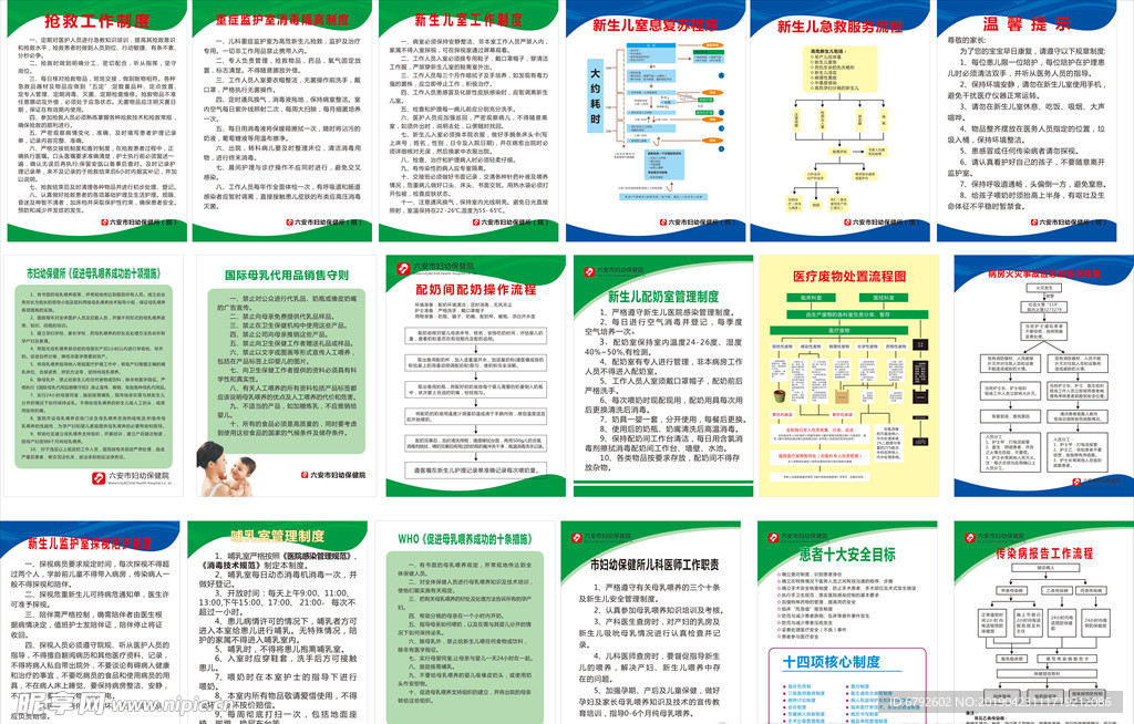 保健院各种制度牌