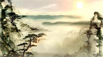 山水背景视频