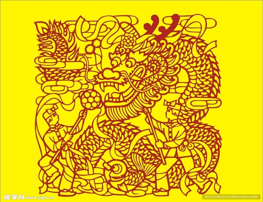 矢量传统底纹