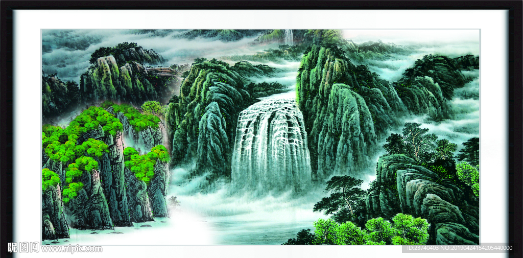 巨幅山水画