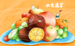 夏季卡通水果插画