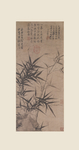 元代画家顾安 拳石新篁图