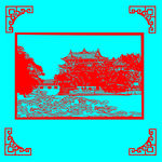 宝瓶口剪纸