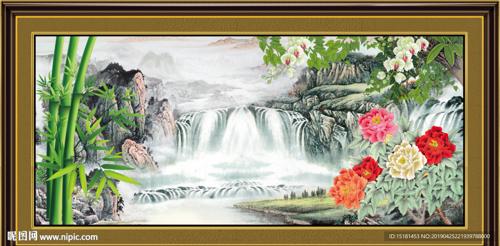 巨幅山水画