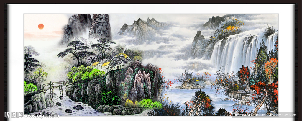 巨幅山水画