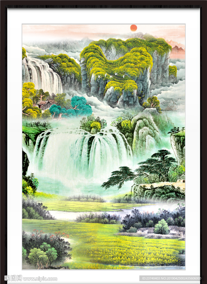 巨幅山水画