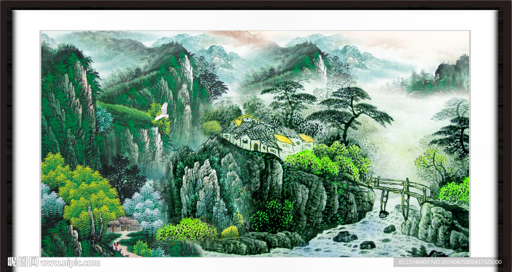 巨幅山水画
