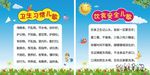 卫生习惯儿歌食品安全展板卡通