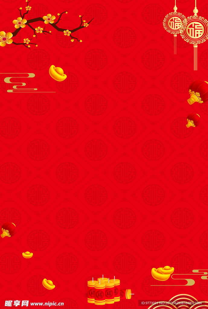 红色背景