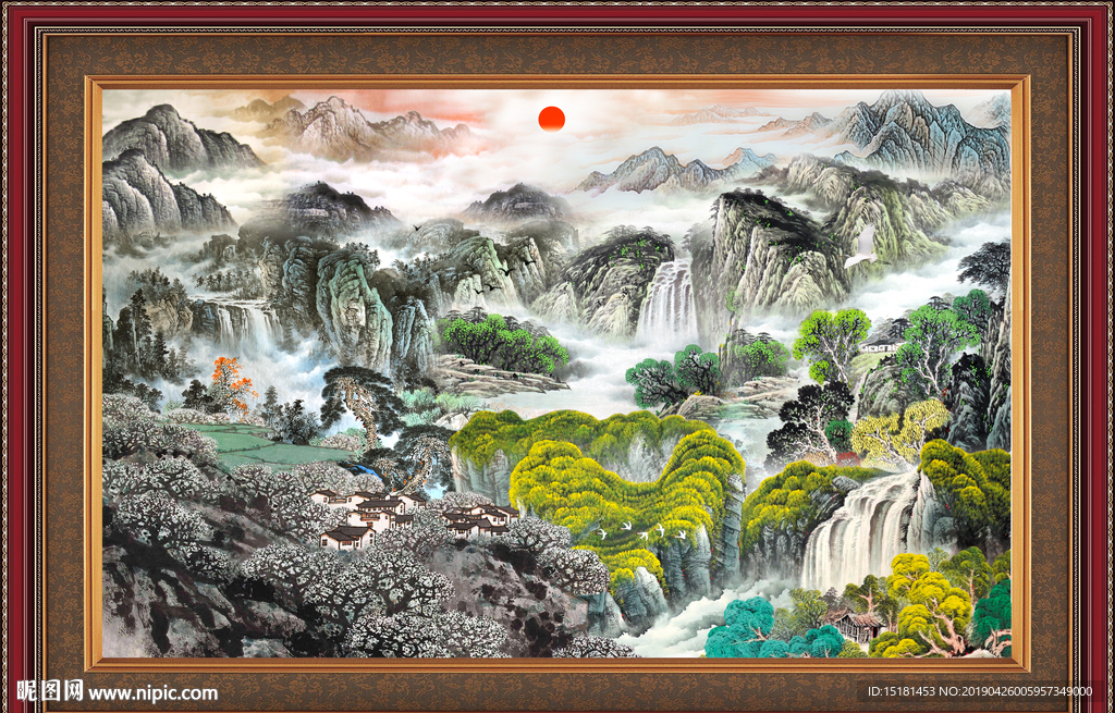 巨幅山水画