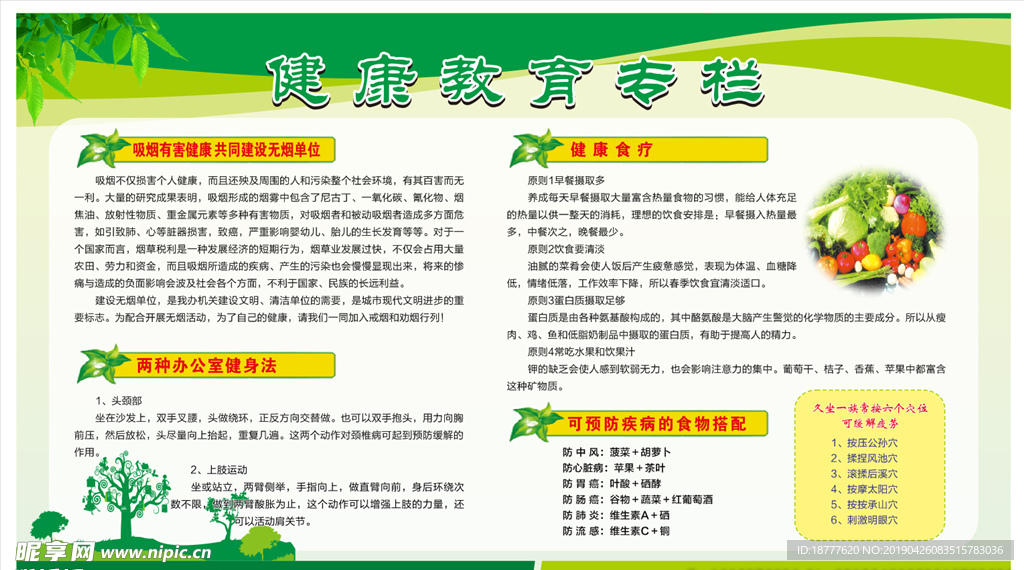 健康教育宣传栏