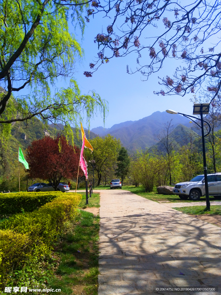 美丽的山路风景