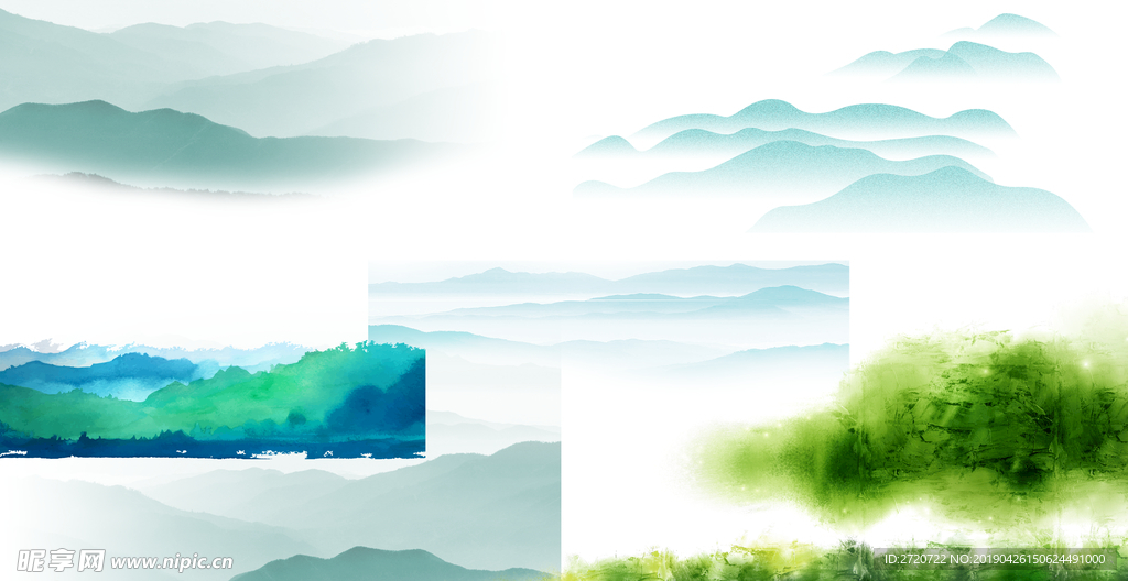 水墨山水素材