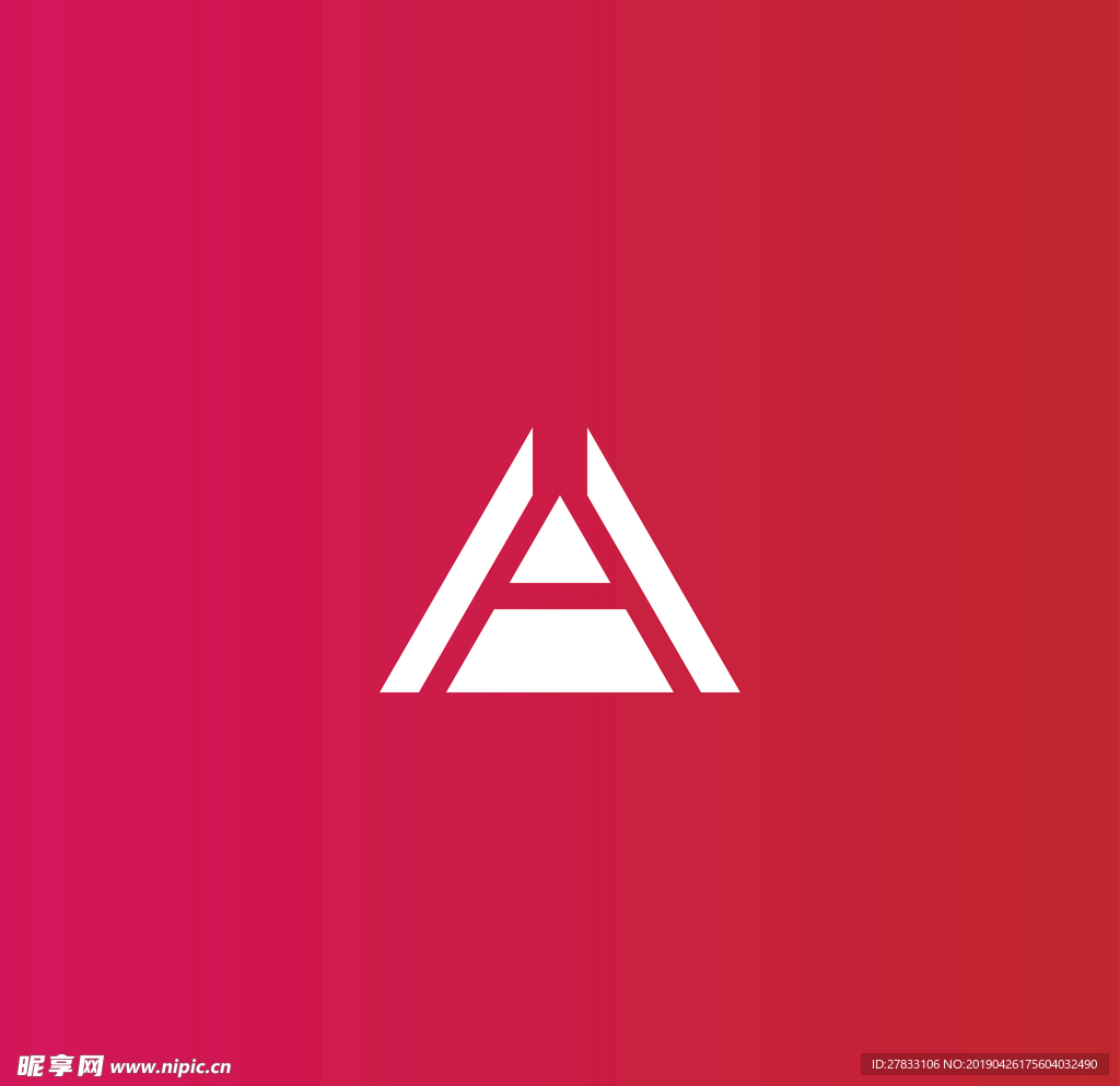 三角形组合logo