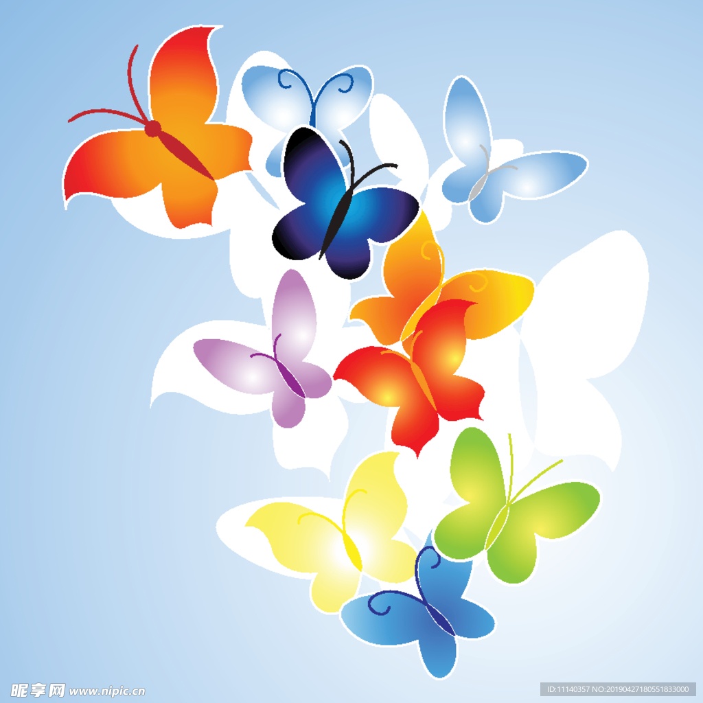 蝴蝶矢量