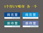 科室牌用五个厚U亚克力各喷印