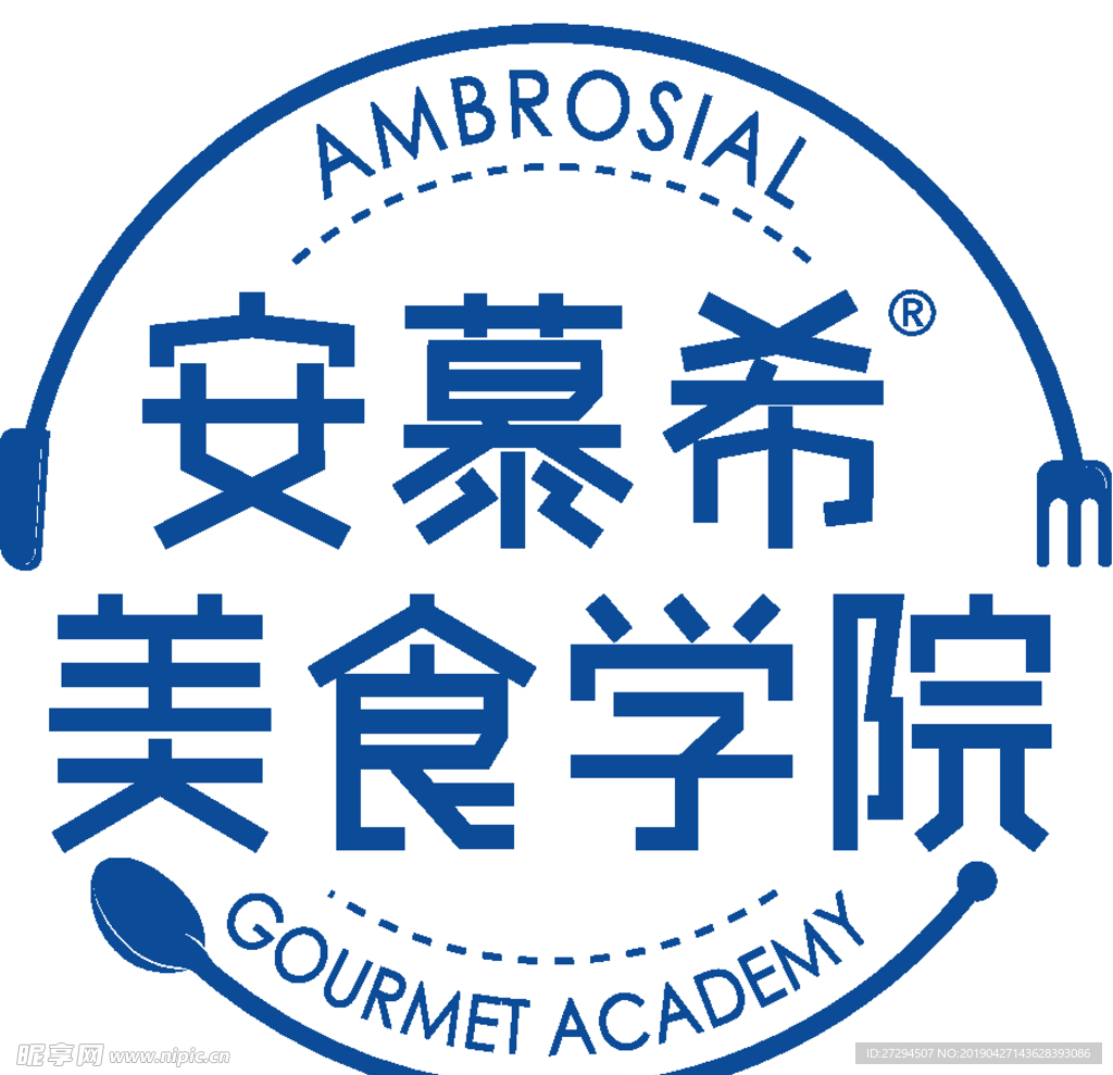 安慕希美食学院LOGO