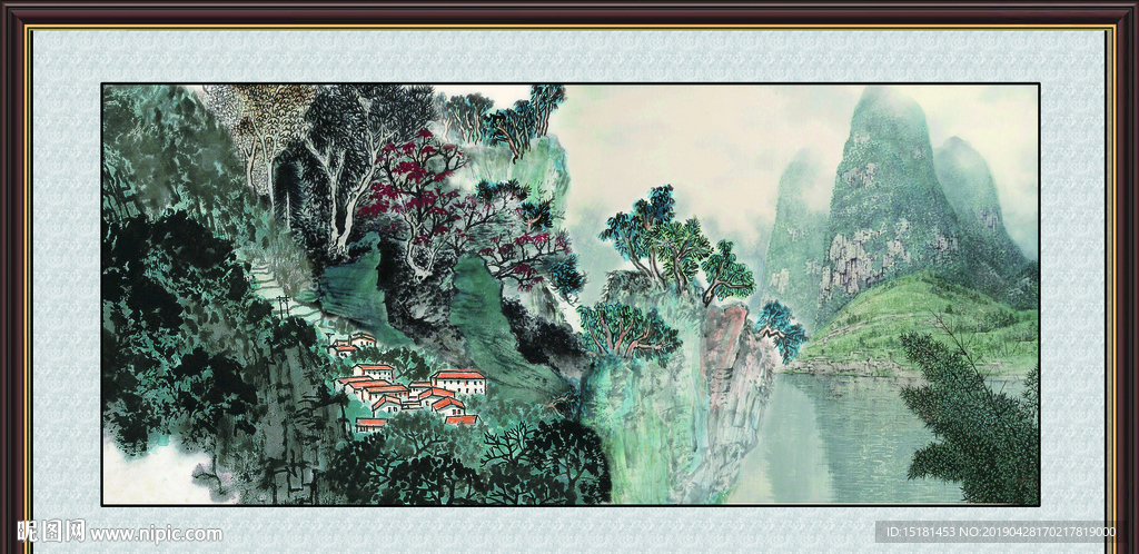 国画山水风景