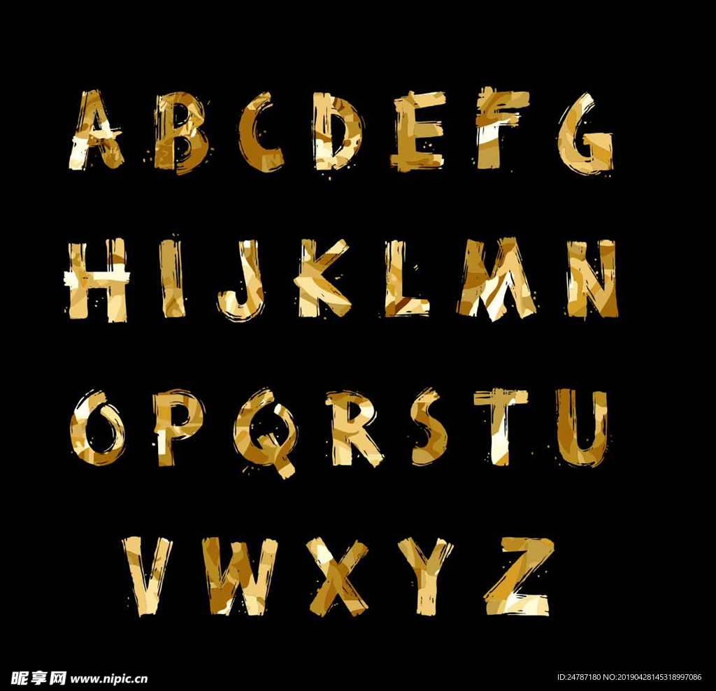 手写字母