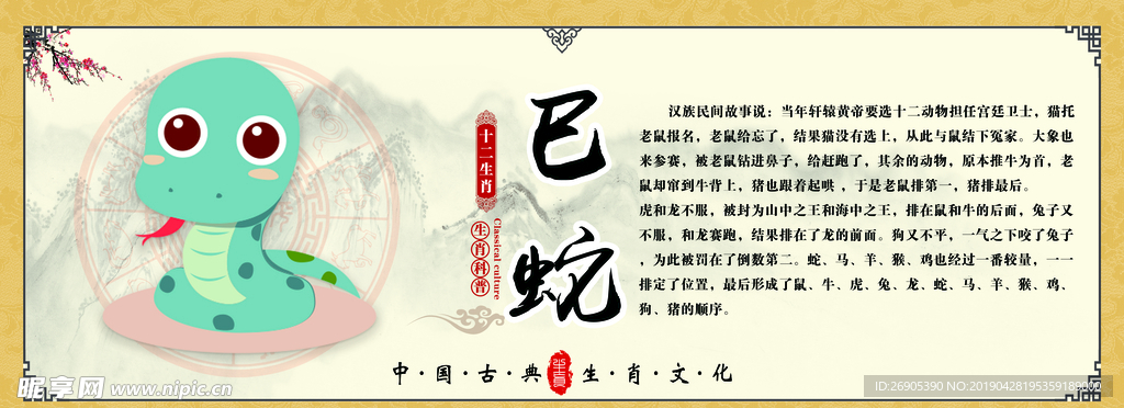 十二生肖 传统文化 老鼠 卡通