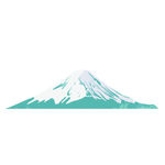 高清矢量图 扁平 日本富士山