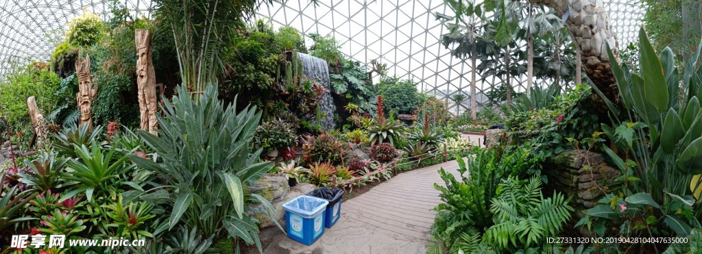 植物园温室玻璃房花卉