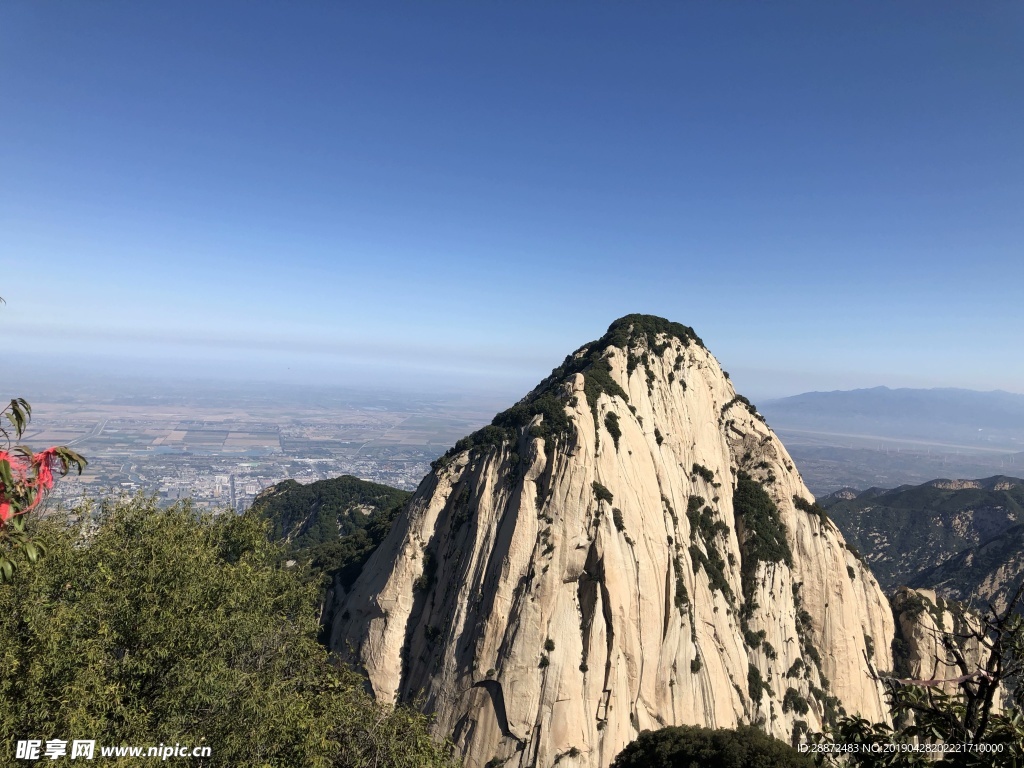 华山  风景 西安 天空