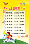 幼儿园收费公示