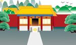 中国风大殿