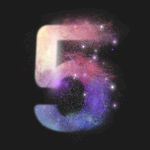 迷幻星空数字