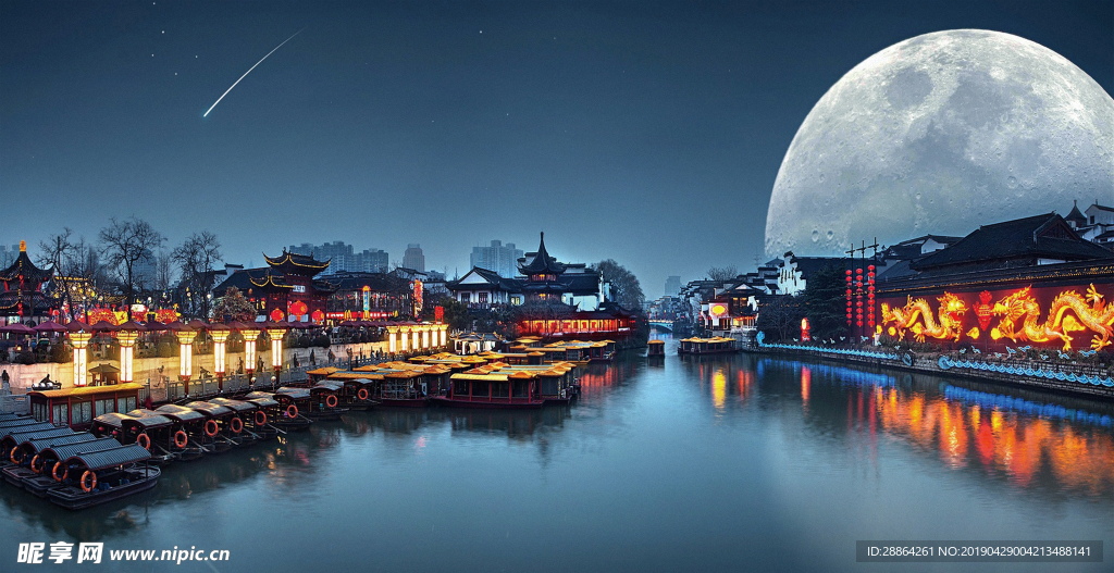 夜景水乡