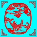 仙鹤剪纸
