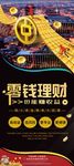 大气理财展架设计