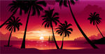 海边夕阳风景