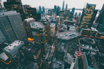 建筑大楼俯视图