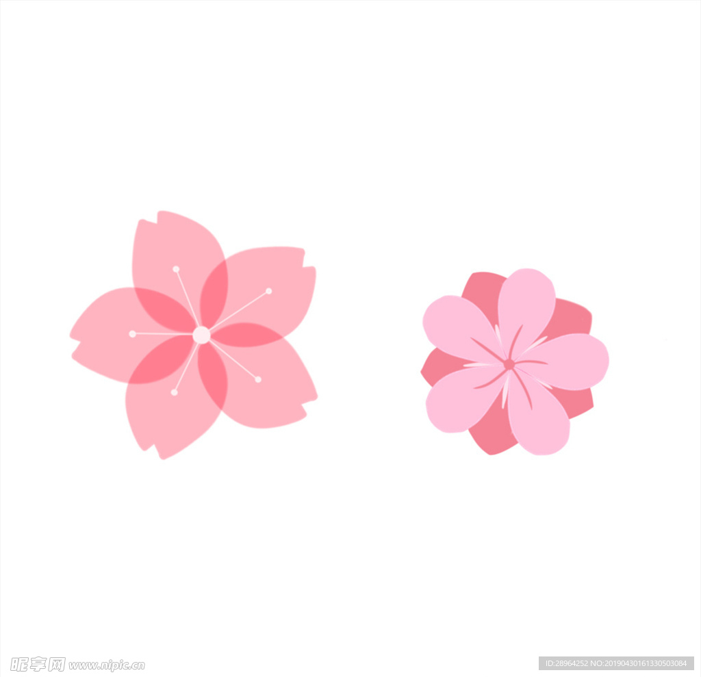 樱花矢量素材