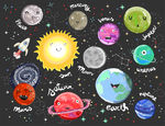 手绘星球