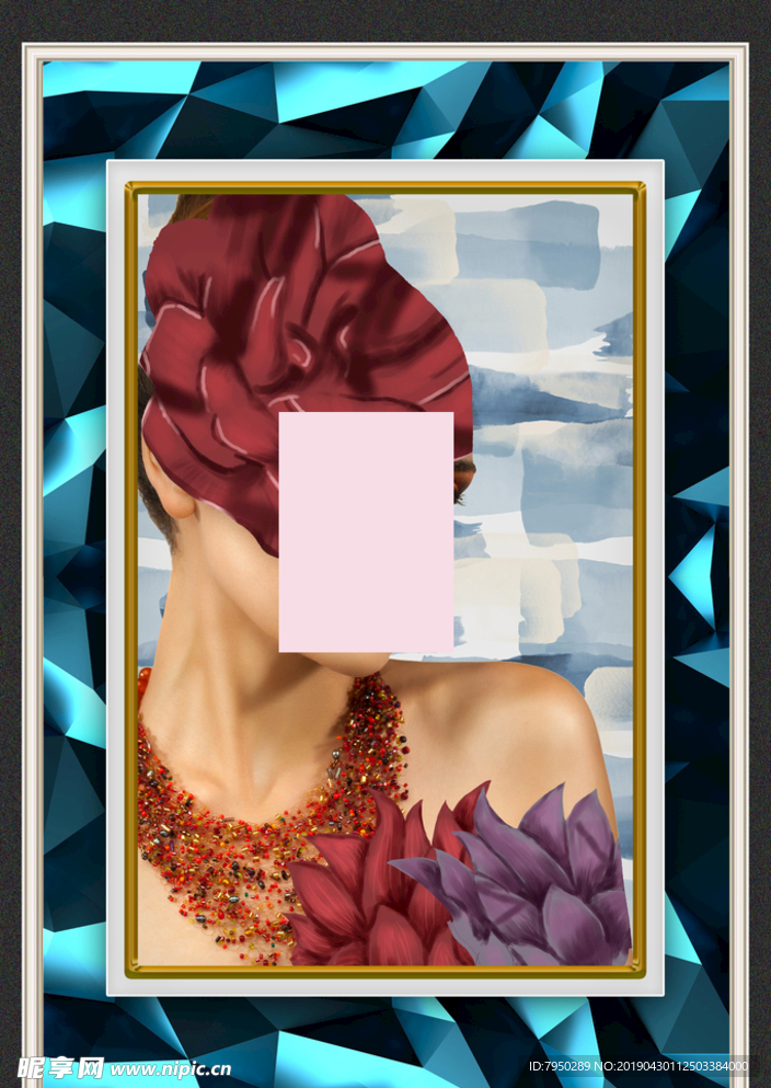 主题美女装饰画