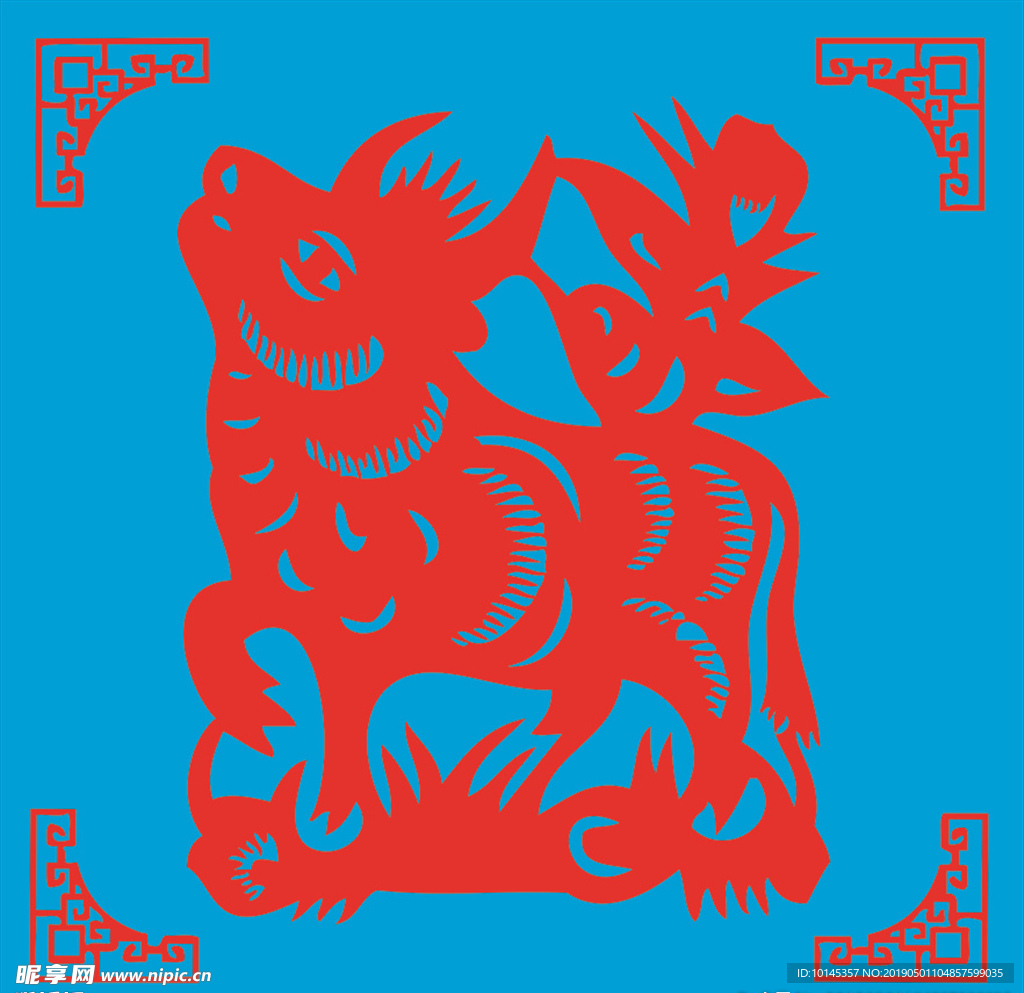 牛剪纸