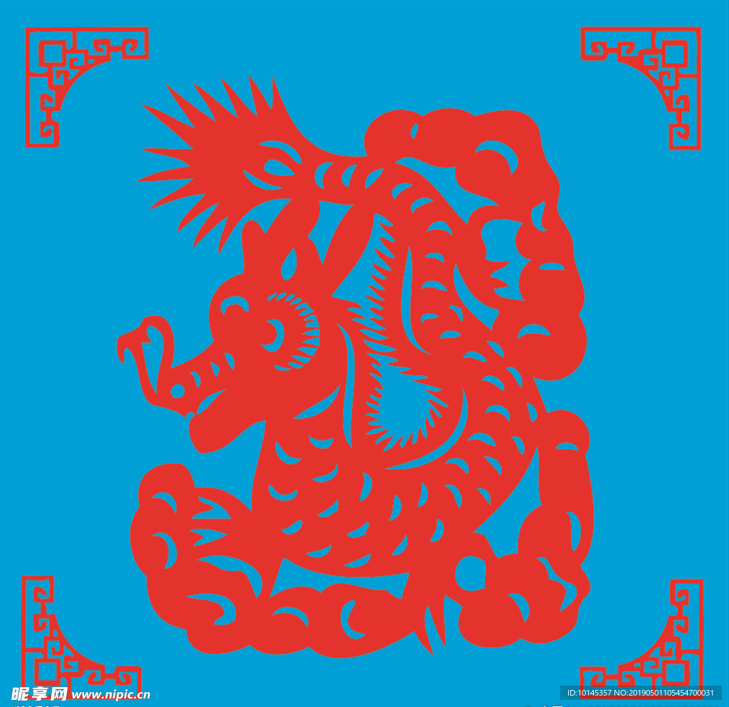 龙剪纸