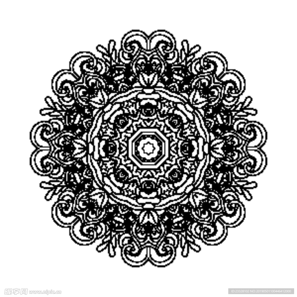 欧式花纹