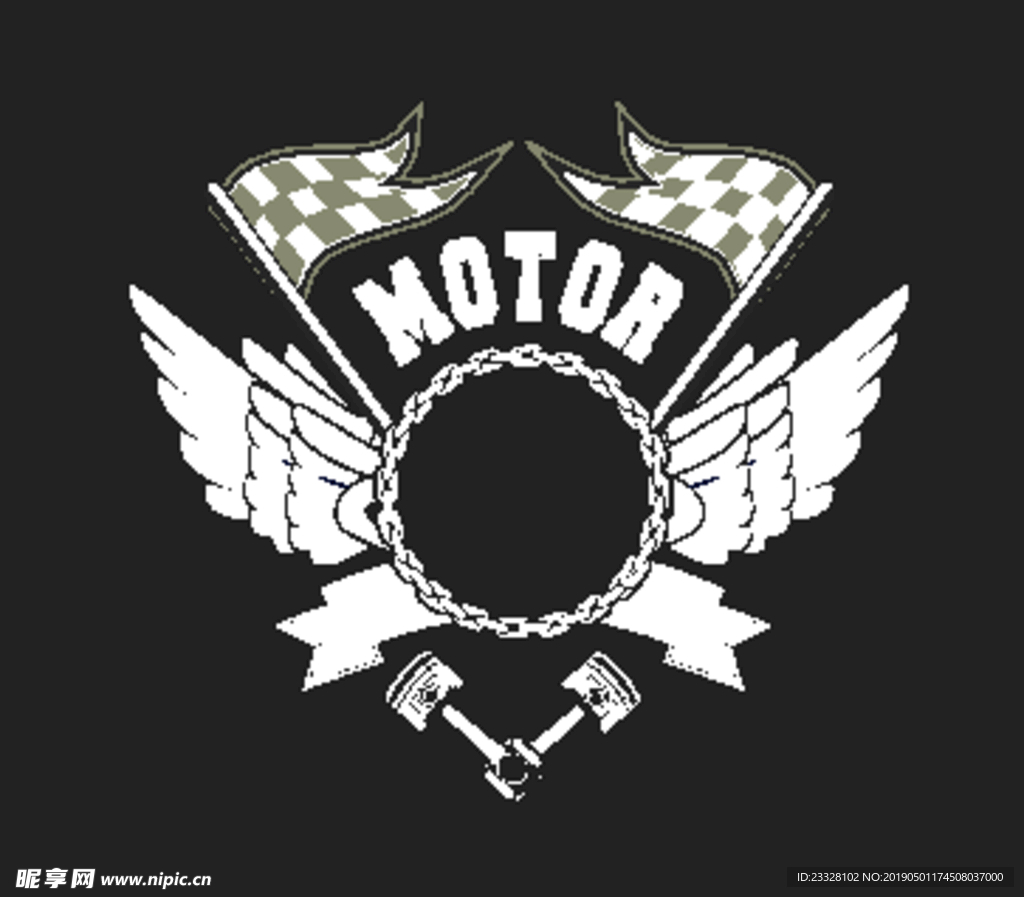 摩托车金属标志
